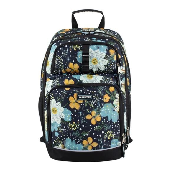 Unisex Pro Expandable Recycled Backpack, Wild Floral - Picture 2 of 5